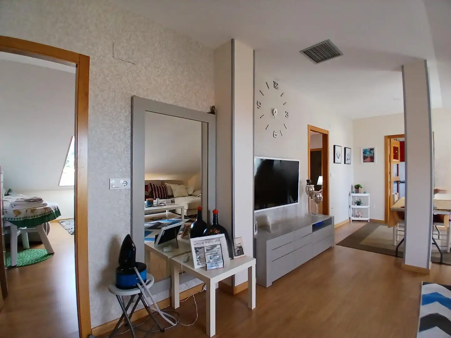 Wohnzimmer von Wohnung zum Verkauf in Muros mit Heizung, Terrasse und Abstellraum