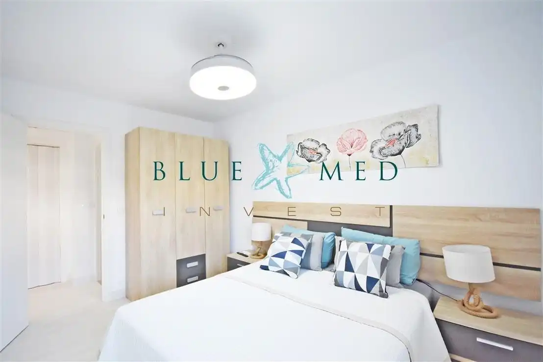 Schlafzimmer von Wohnungen zum Verkauf in Mazarrón mit Privatgarten, Abstellraum und Möbliert