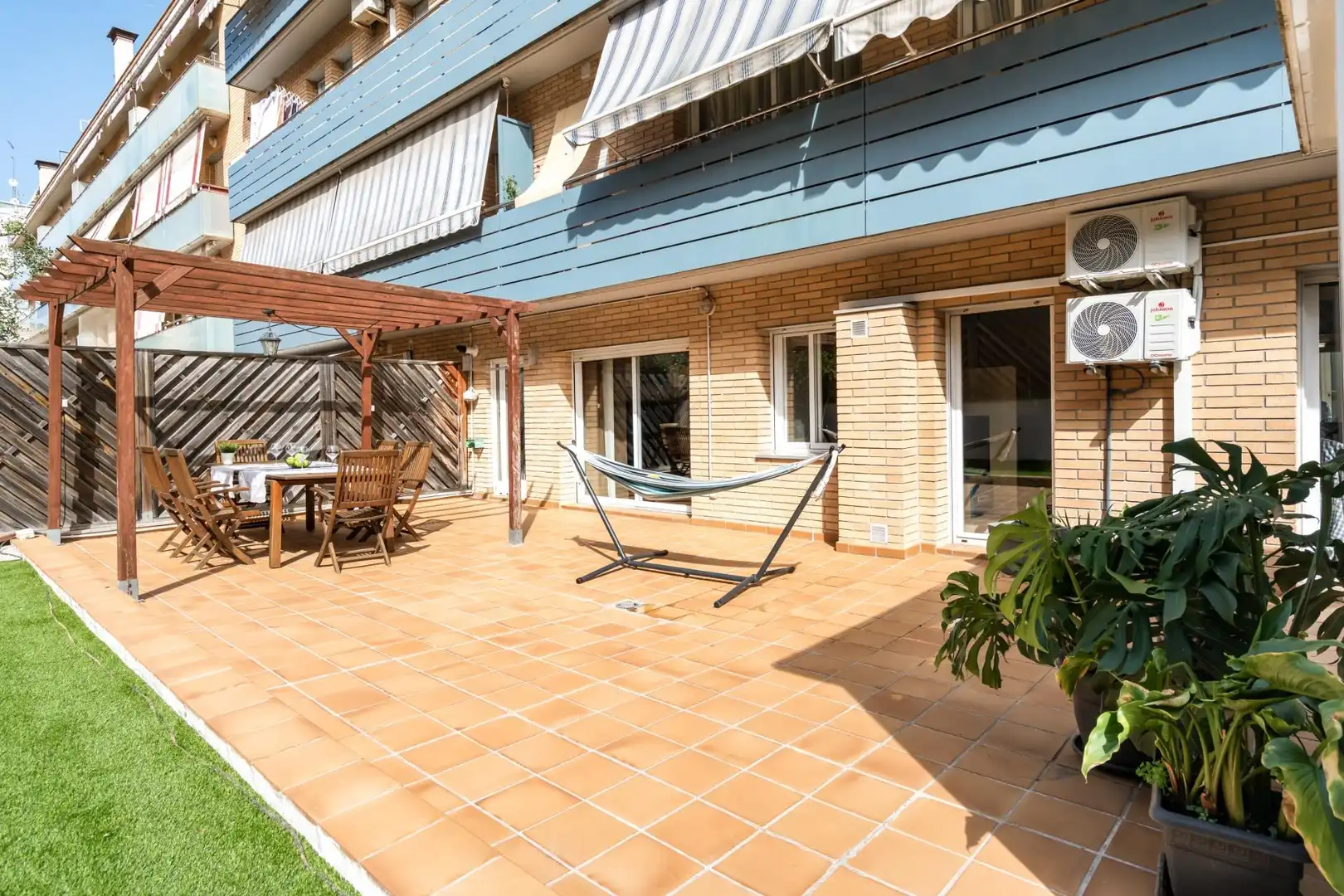 Terrace of Flat for sale in Mataró  with Air Conditioner, Heating and Private garden