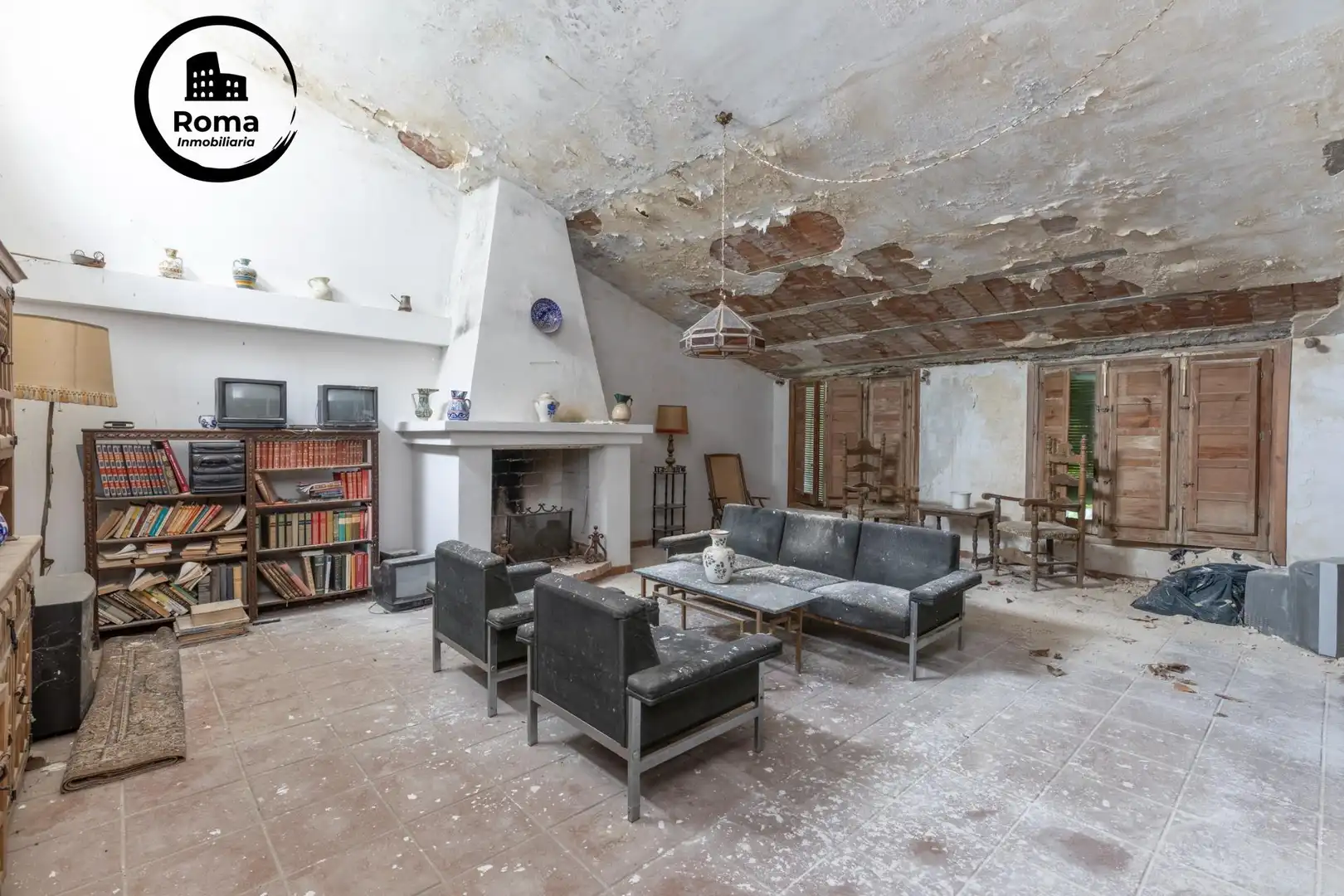 Sala de estar de Casa o chalet en venta en Cájar con Terraza, Piscina y Balcón