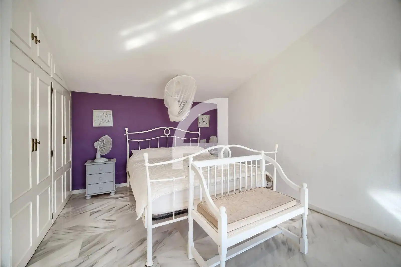 Dormitori de Casa adosada de lloguer en Mijas amb Aire condicionat, Calefacció i Terrassa
