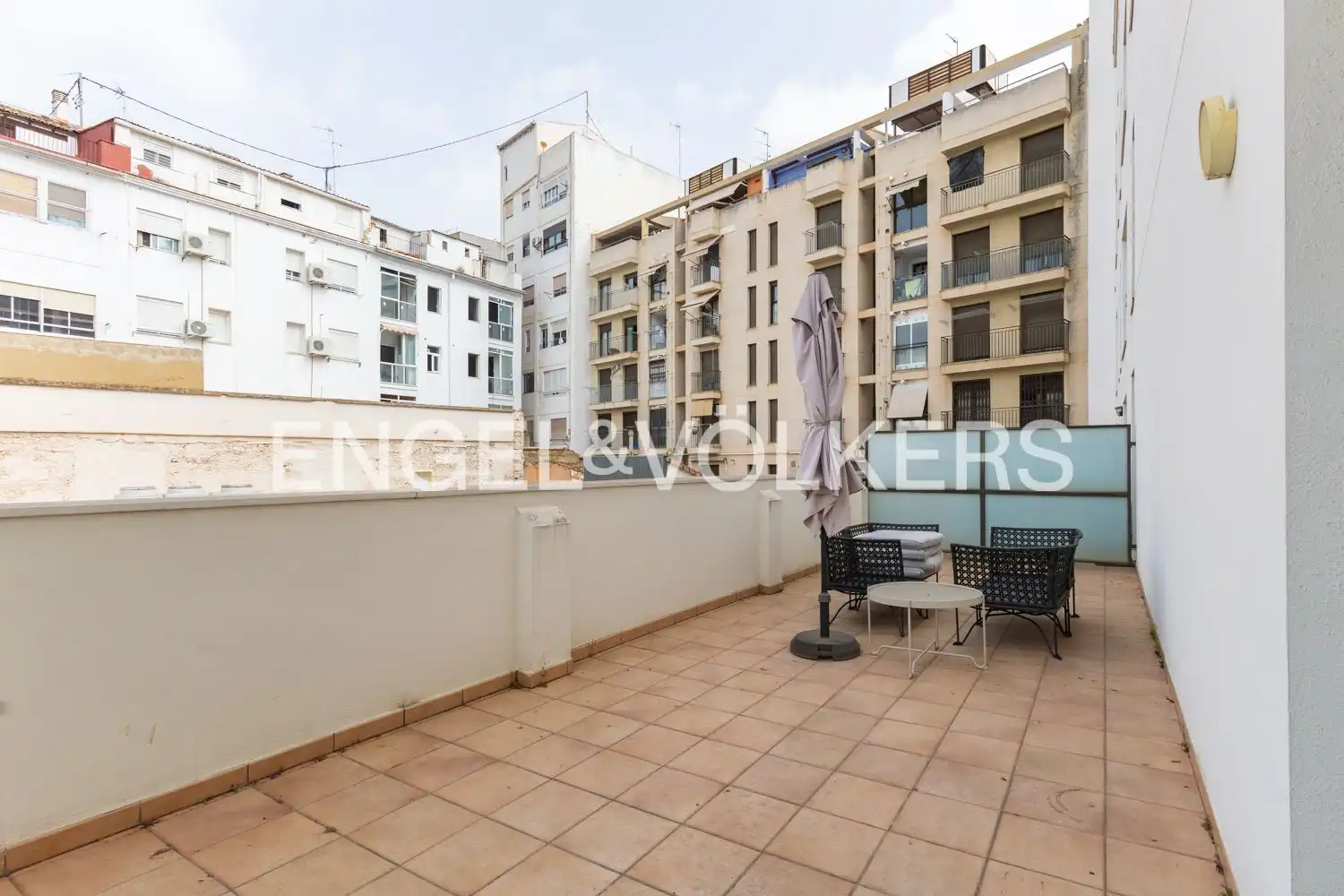 Terraza de Piso de alquiler en Valencia con Aire acondicionado, Calefacción y Jardín privado