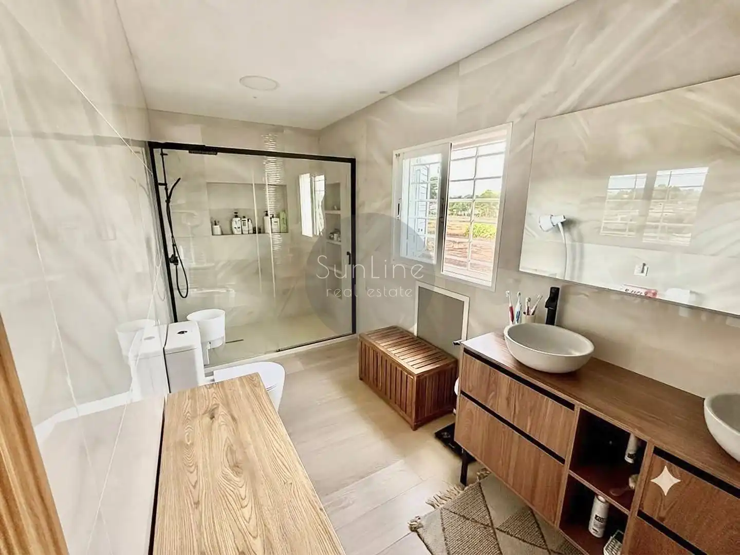 Baño de Casa o chalet en venta en Moncada con Aire acondicionado, Jardín privado y Terraza
