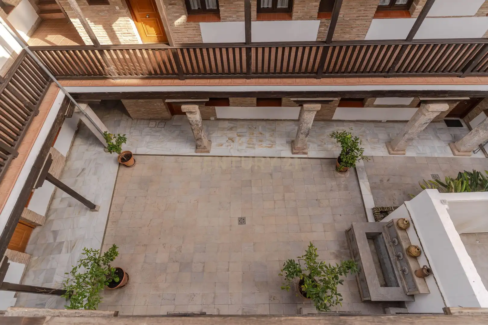 Terrasse von Wohnung zur Miete in Centro