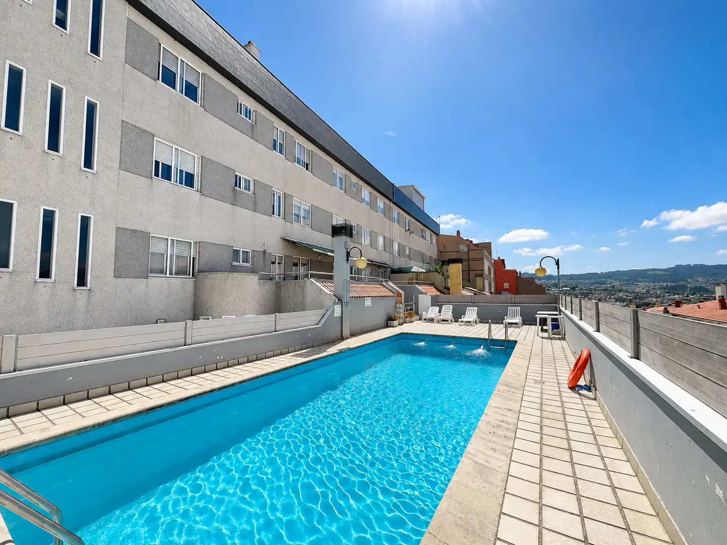 Swimming pool of Duplexes for sale in Vigo   with Air Conditioner, Heating and Parquet flooring
