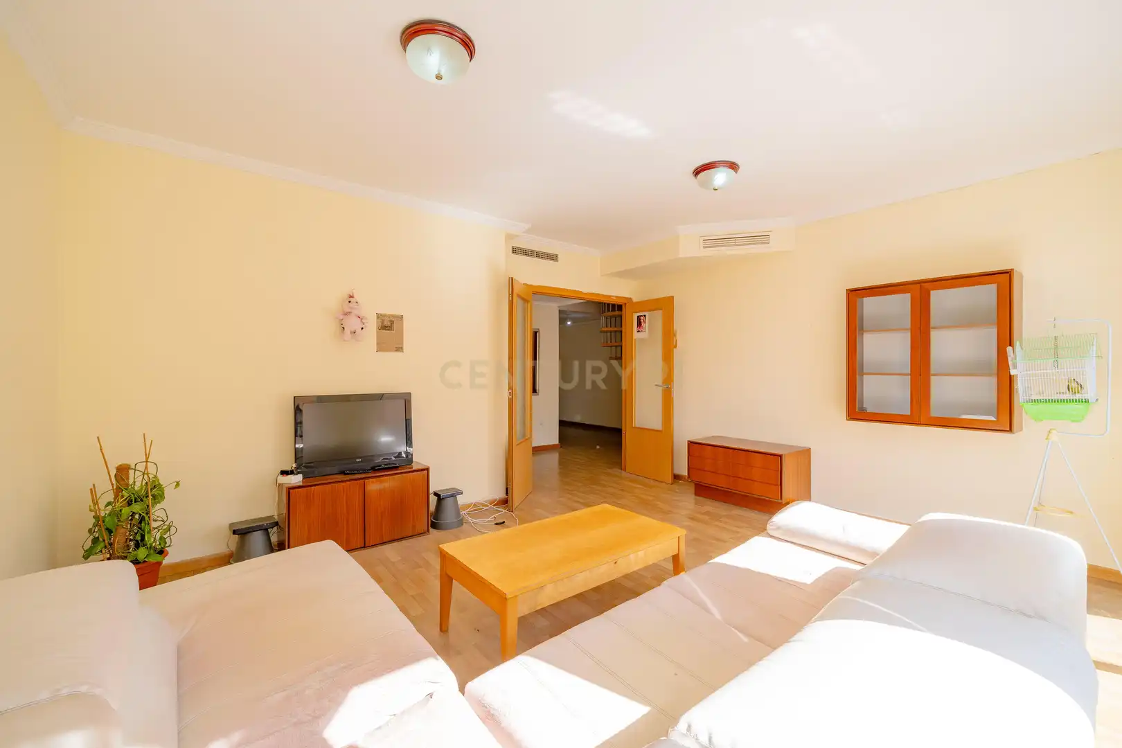 Wohnzimmer von Wohnungen zum Verkauf in La Pobla Llarga mit Klimaanlage, Ofen und Balkon