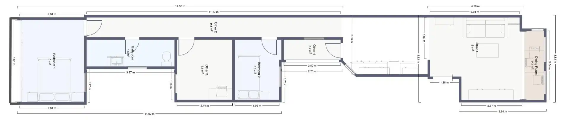 Bedroom of Flat for sale in Castellón de la Plana / Castelló de la Plana