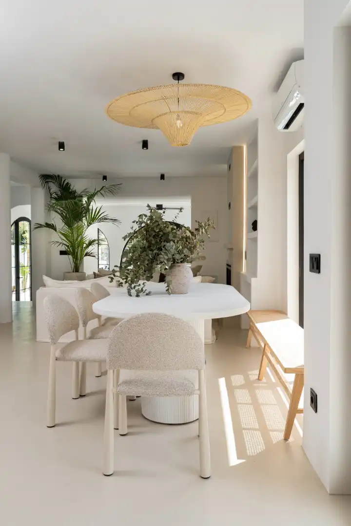 Dining room of Detached homes for sale in Torremolinos  with Air Conditioner, Terrace and Swimming Pool