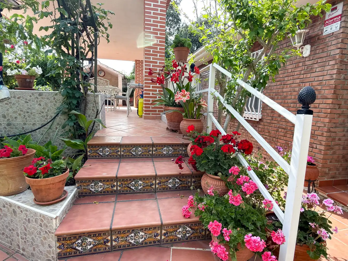 Terrassa de Casa o xalet en venda en Santa Cruz del Retamar amb Calefacció, Jardí privat i Terrassa