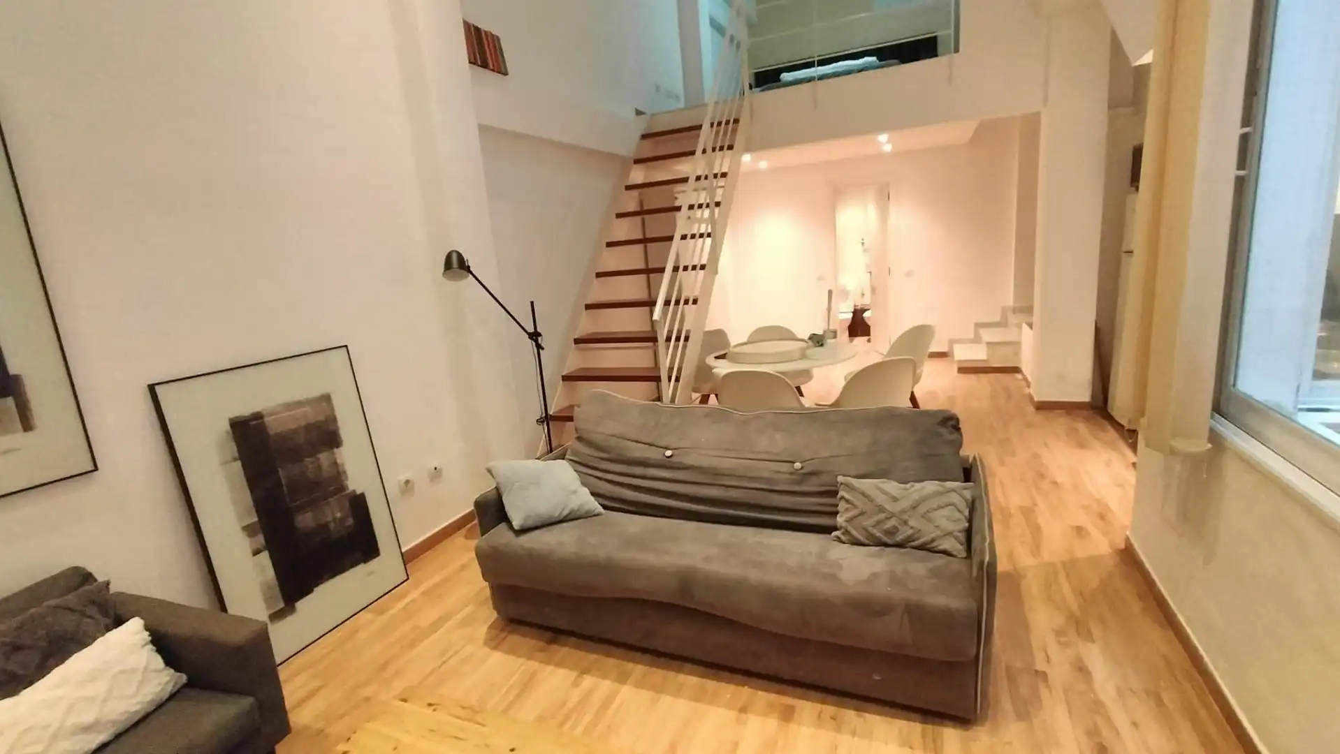 Wohnzimmer von Wohnung zur Miete in Málaga mit Klimaanlage, Heizung und Möbliert