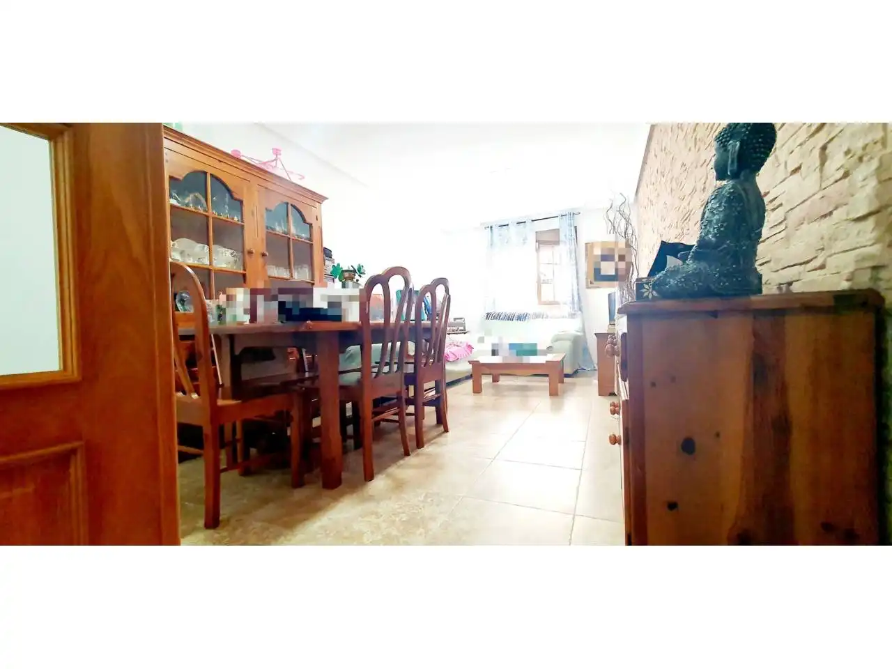 Comedor de Casa adosada en venta en Roquetas de Mar con Aire acondicionado, Calefacción y Jardín privado