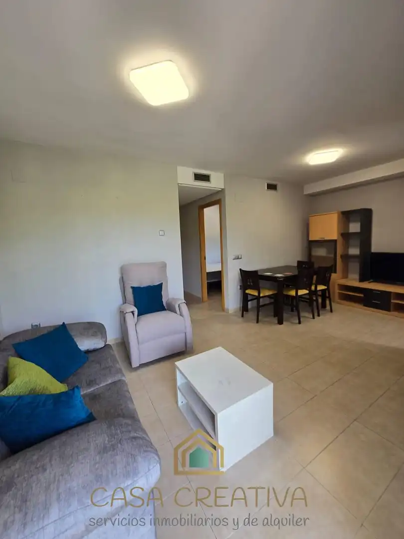 Living room of Apartments for rent in Puçol  with Air Conditioner, Private garden and Furnished