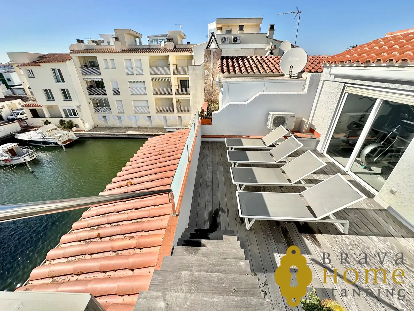Terraza de Casa o chalet en venta en Empuriabrava con Aire acondicionado, Terraza y Piscina