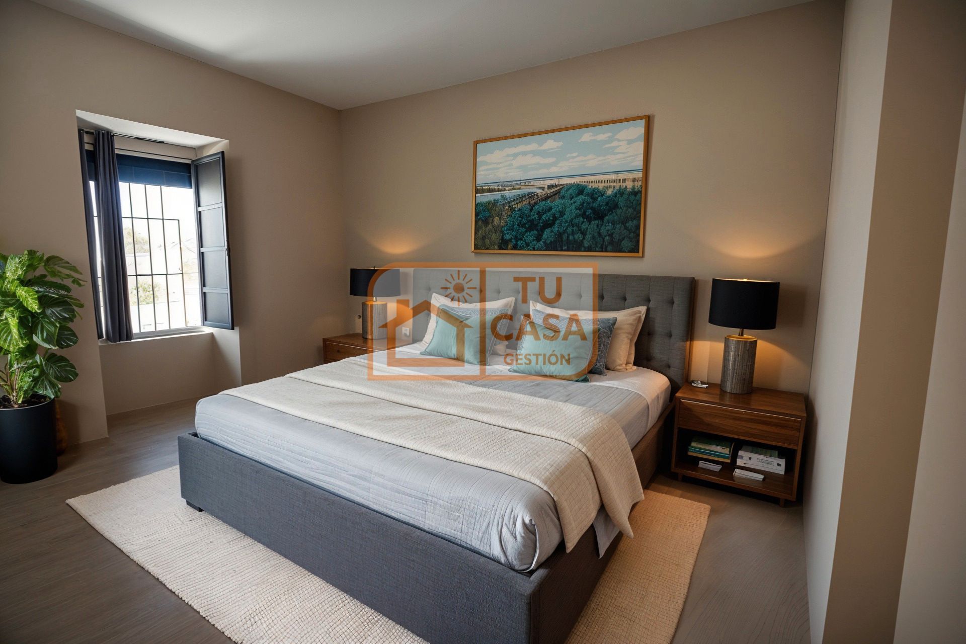 Bedroom of Single-family semi-detached for sale in Cáceres Capital  with Air Conditioner, Heating and Private garden