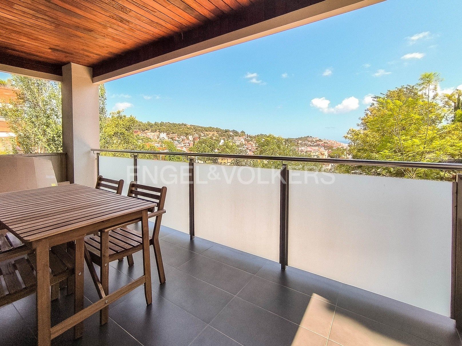 Terrace of Apartment to rent in  Barcelona Capital  with Air Conditioner, Heating and Parquet flooring