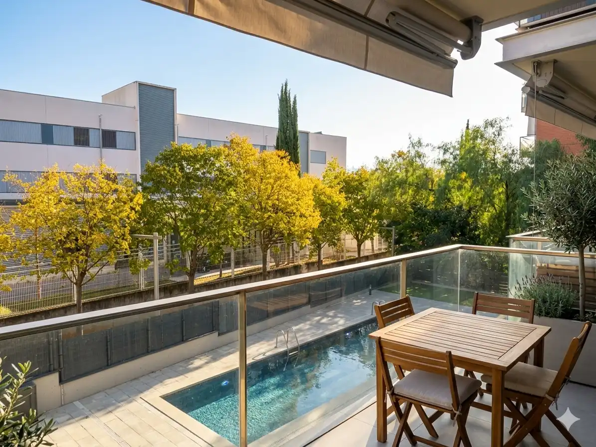 Terrassa de Pis en venda en Sant Cugat del Vallès amb Aire condicionat, Calefacció i Traster