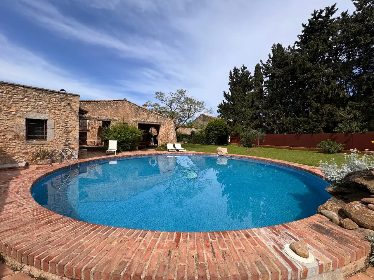 Swimming pool of Country homes for sale in Viladamat  with Private garden, Terrace and Swimming Pool