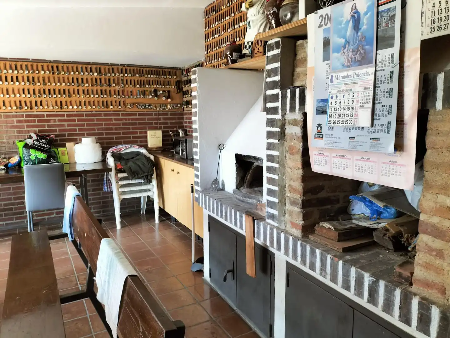 Cocina de Finca rústica en venta en Palencia con Calefacción, Jardín privado y Parquet