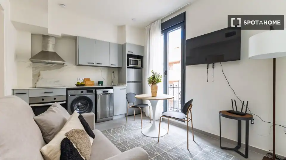 Sala de estar de Piso de alquiler en Valencia con Aire acondicionado, Calefacción y Amueblado