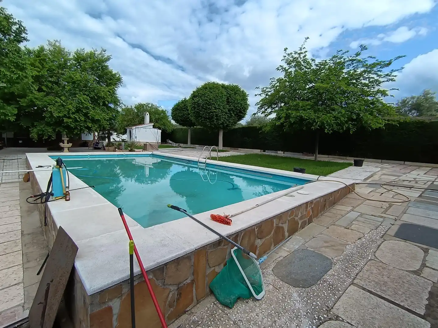 Piscina de Casa o chalet en venta en Brazatortas con Aire acondicionado, Calefacción y Jardín privado
