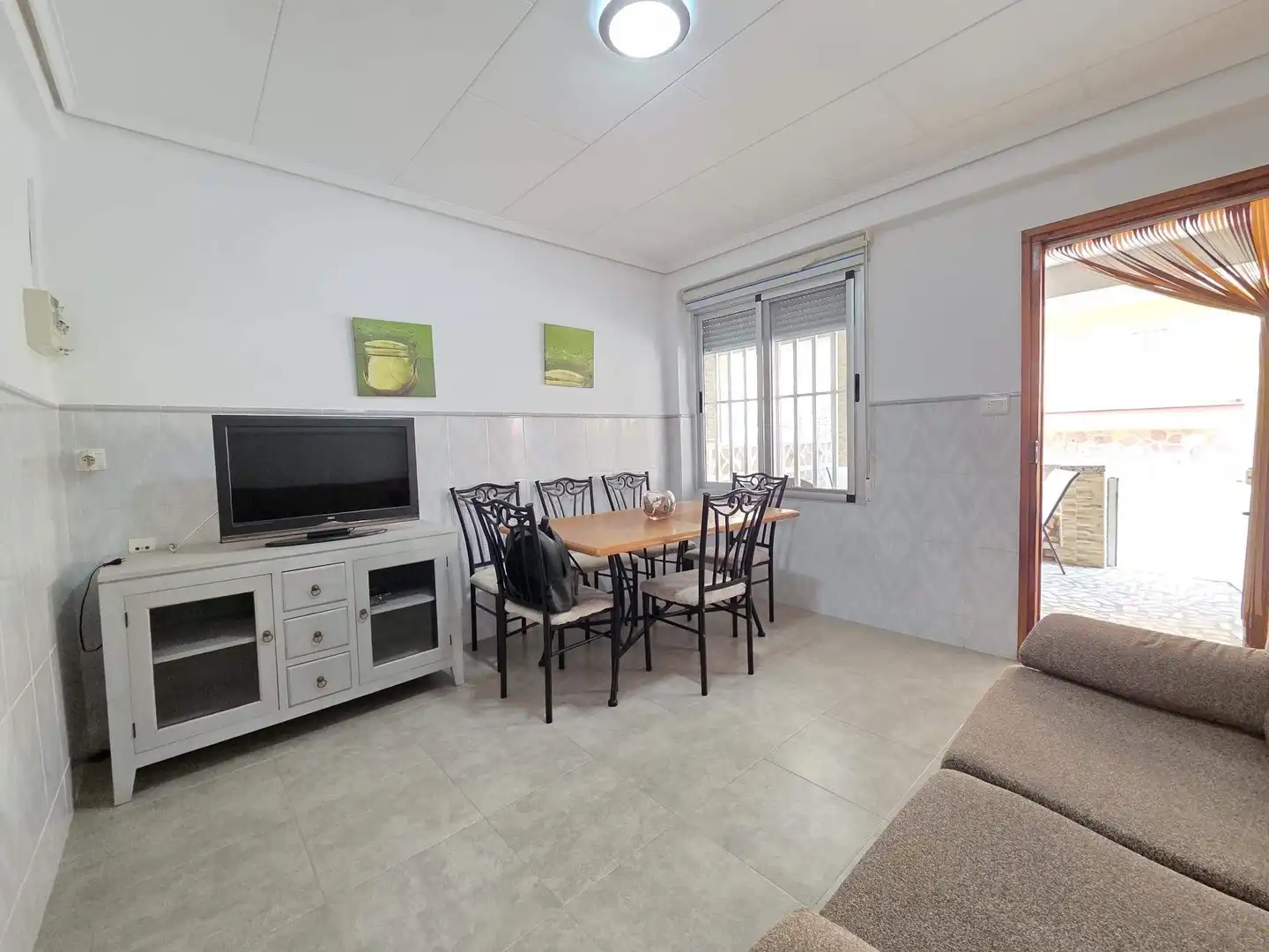 Comedor de Apartamento en venta en Bellreguard con Terraza, Amueblado y Balcón