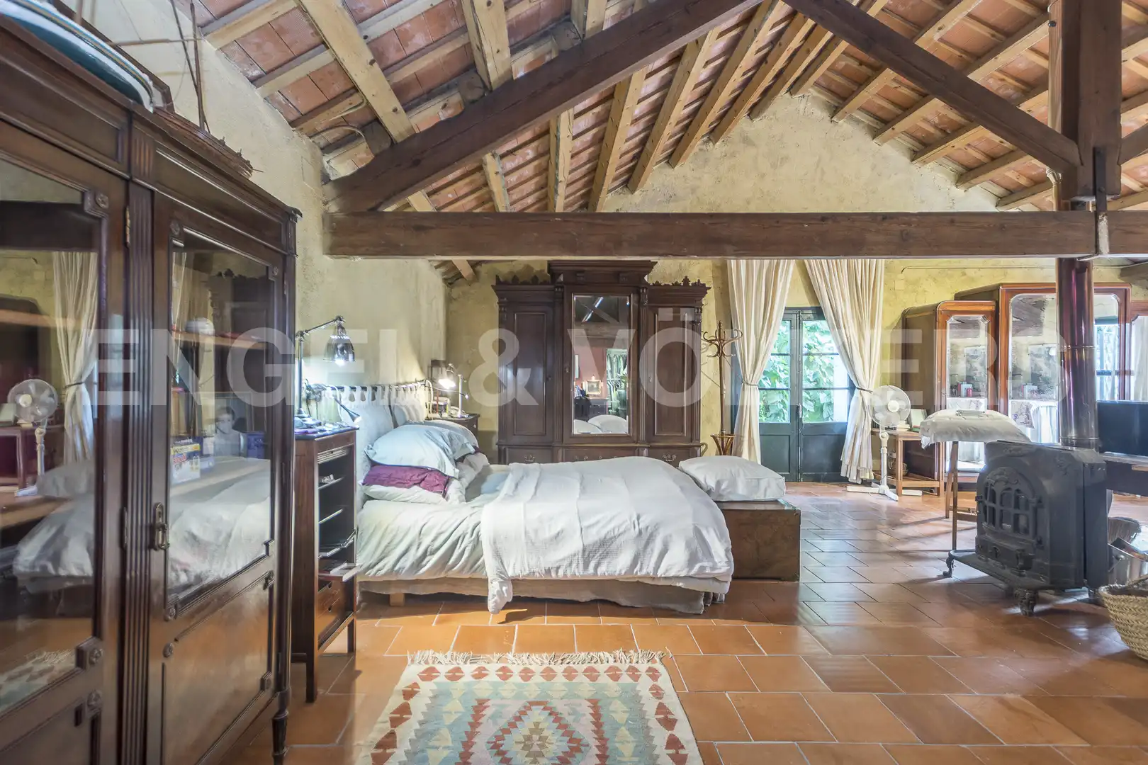 Habitación de Finca rústica en venta en Sant Cebrià de Vallalta con Calefacción, Jardín privado y Terraza