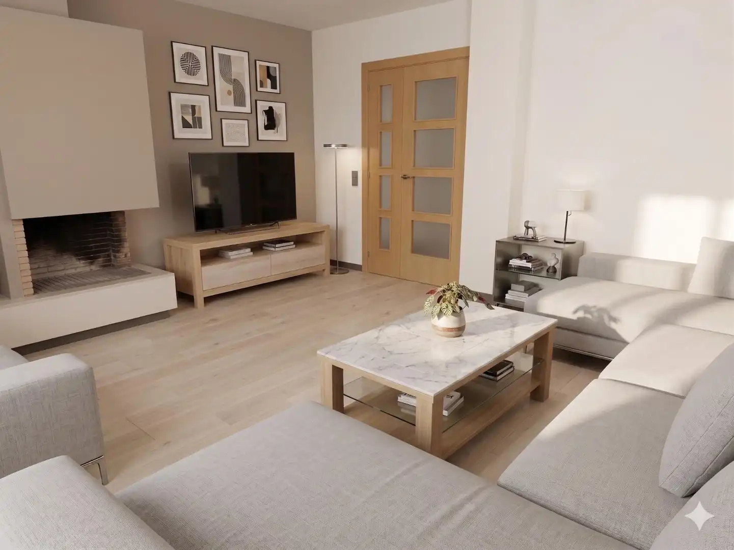 Sala de estar de Piso en venta en Mataró con Balcón