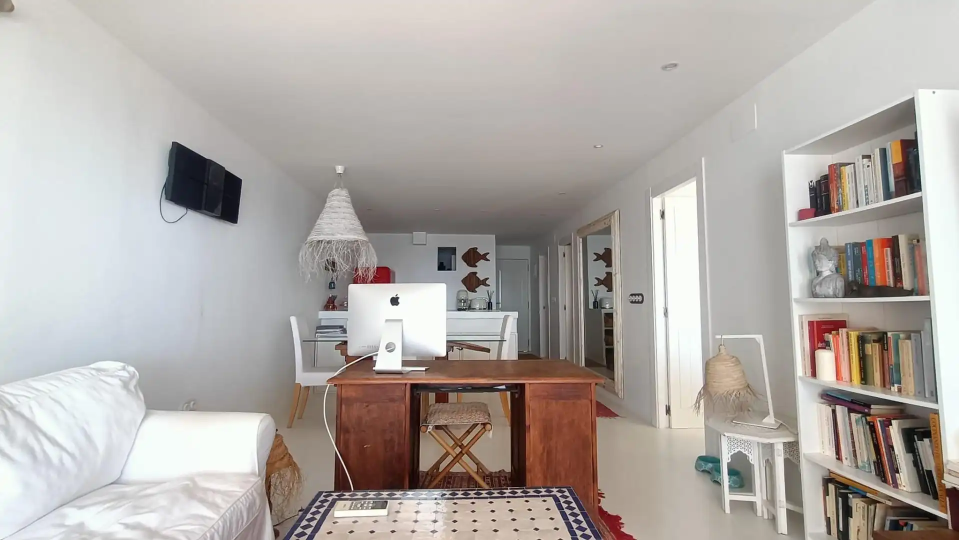 Sala d'estar de Apartament en venda en Santa Pola amb Aire condicionat i Moblat