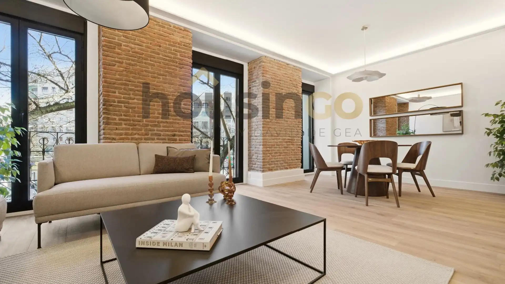 Sala de estar de Piso en venta en  Madrid Capital con Aire acondicionado, Calefacción y Terraza