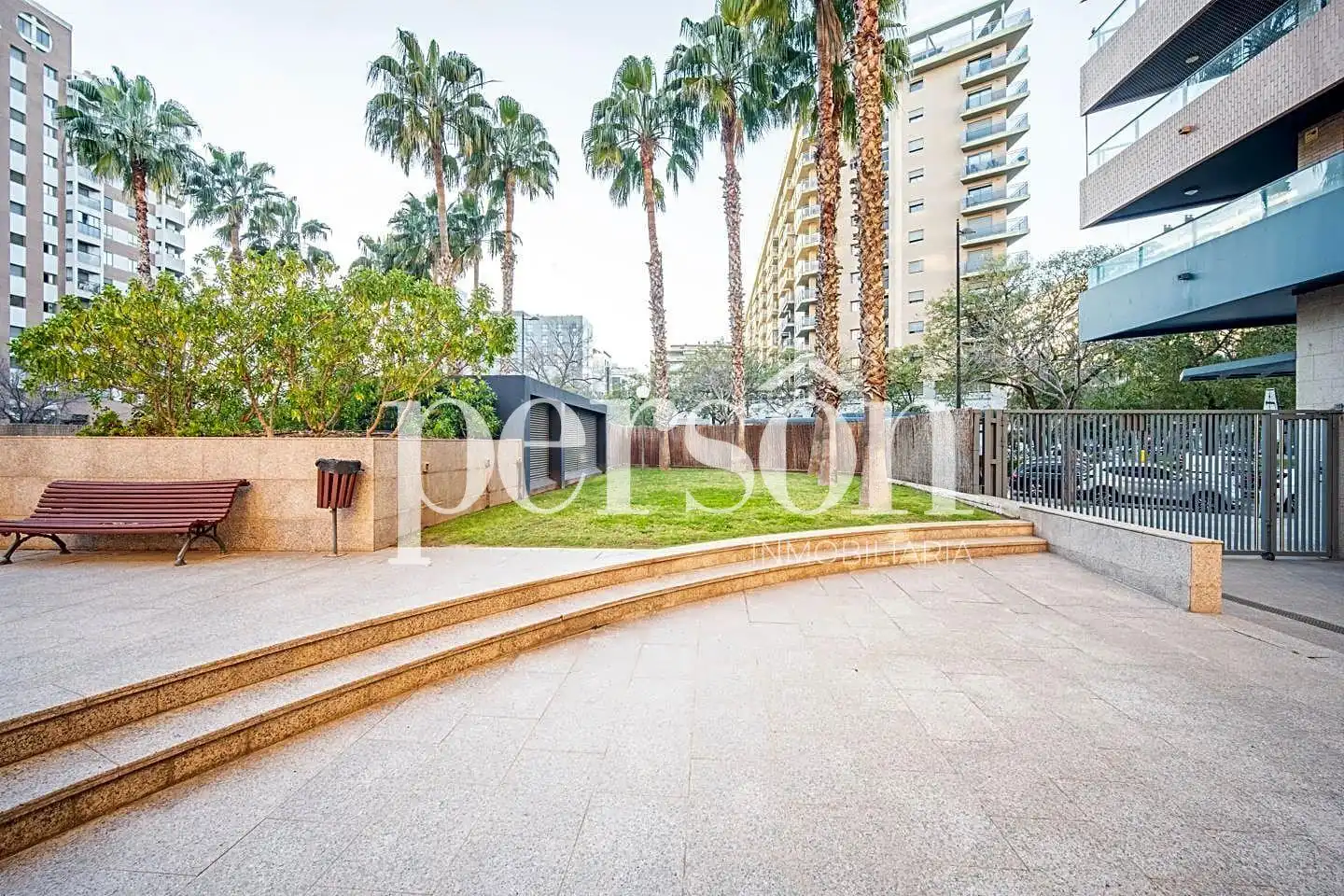 Terrace of Flat for rent in Valencia  with Air Conditioner, Heating and Private garden