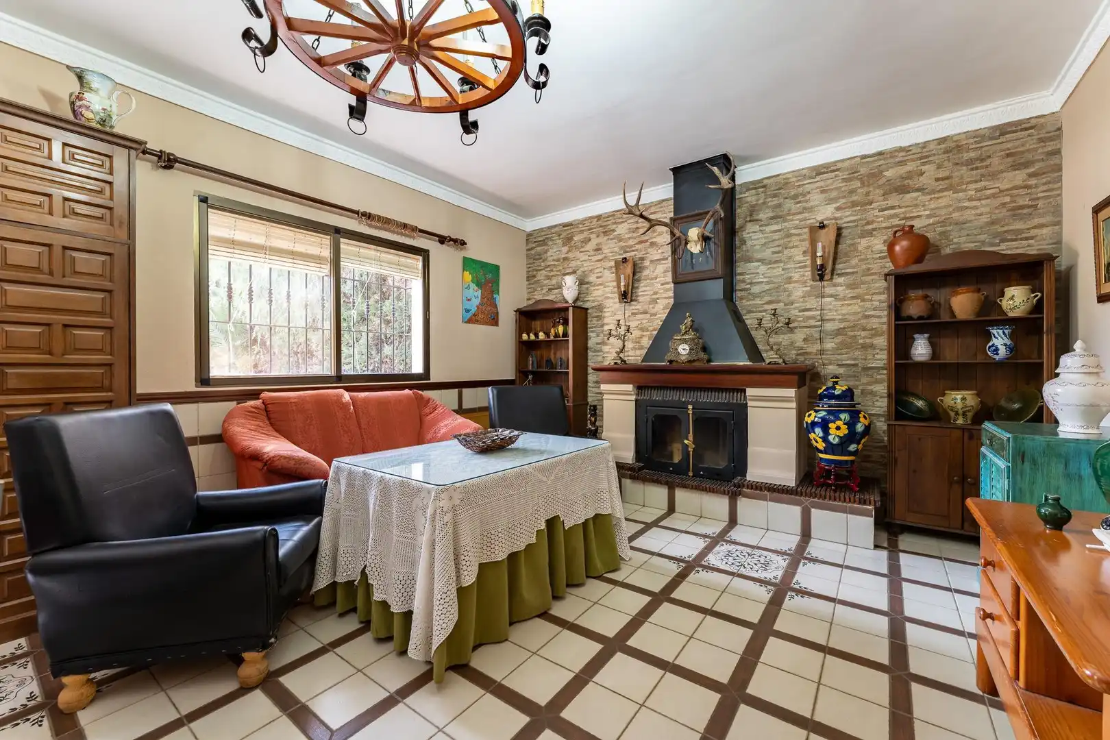 Sala de estar de Casa o chalet en venta en Antequera con Jardín privado y Piscina