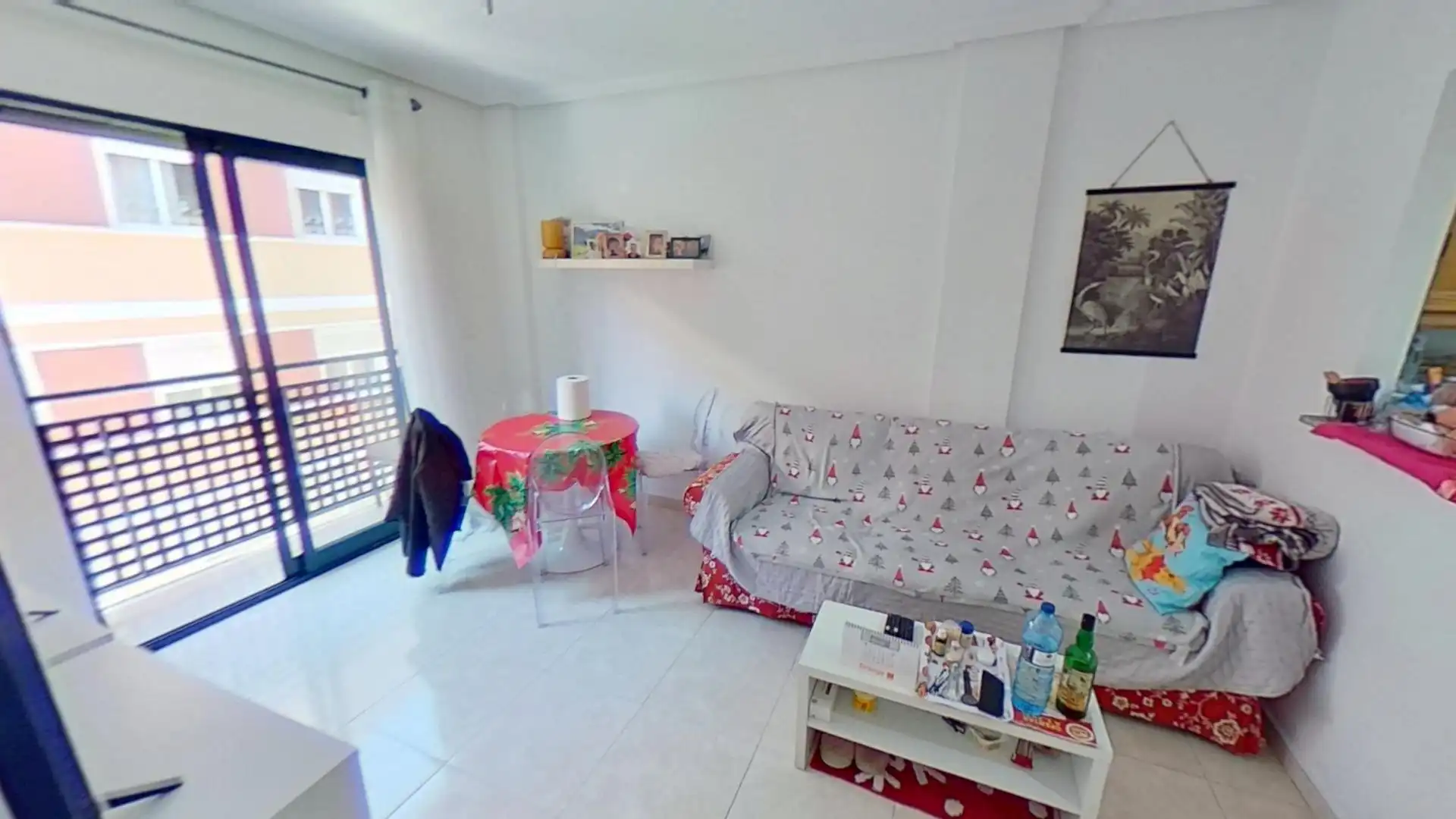 Living room of Flat for sale in Alicante / Alacant  with Air Conditioner, Furnished and Balcony