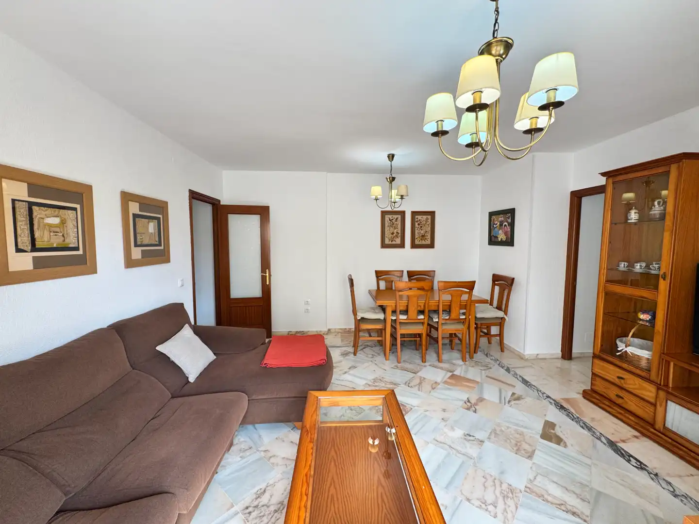 Sala d'estar de Pis per a compartir en Málaga amb Aire condicionat, Terrassa i Moblat