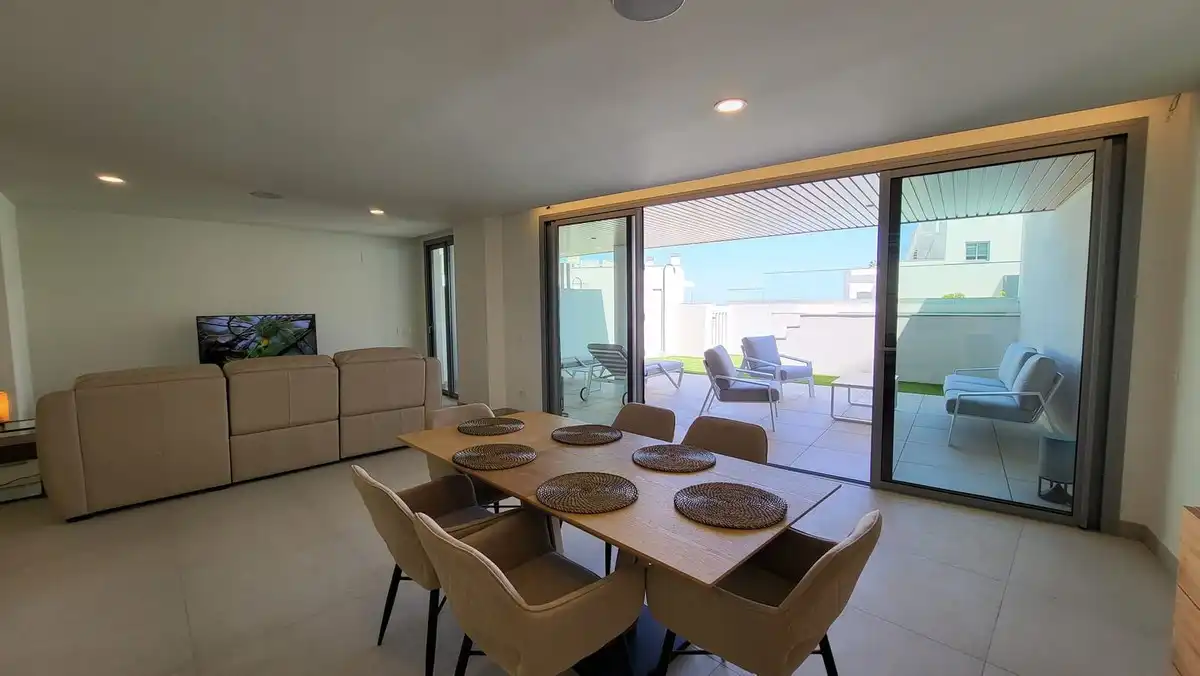 Esszimmer von Wohnungen zur Miete in Mijas mit Klimaanlage, Terrasse und Abstellraum