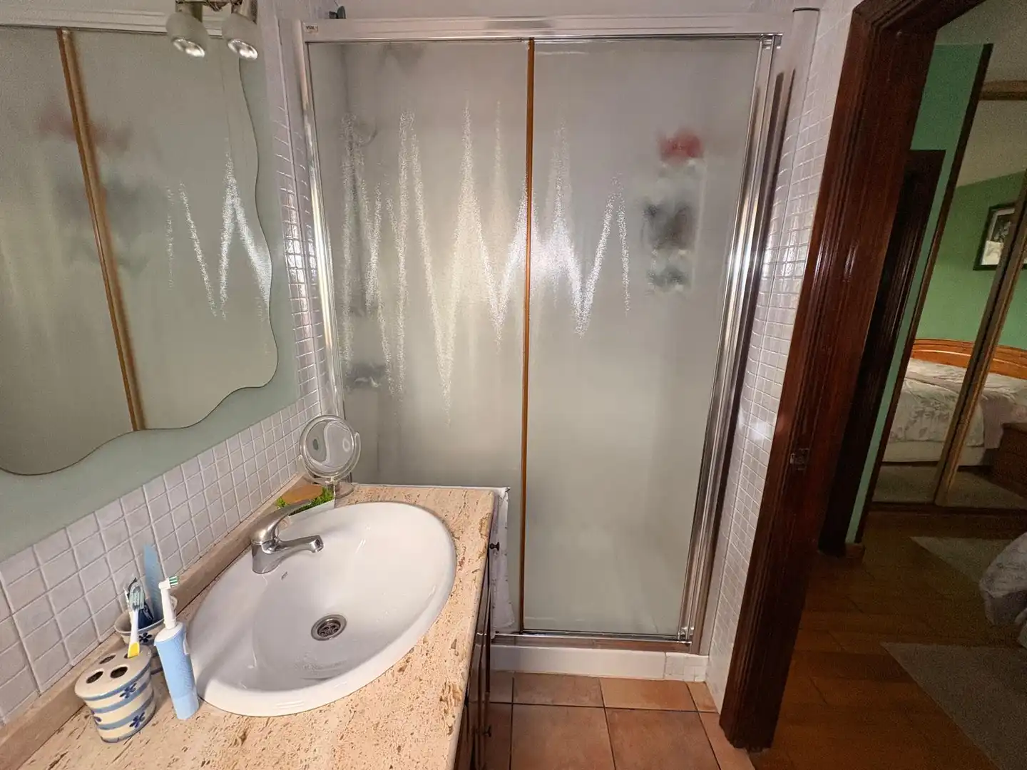 Baño de Casa o chalet en venta en Santiago de Compostela  con Calefacción, Jardín privado y Terraza