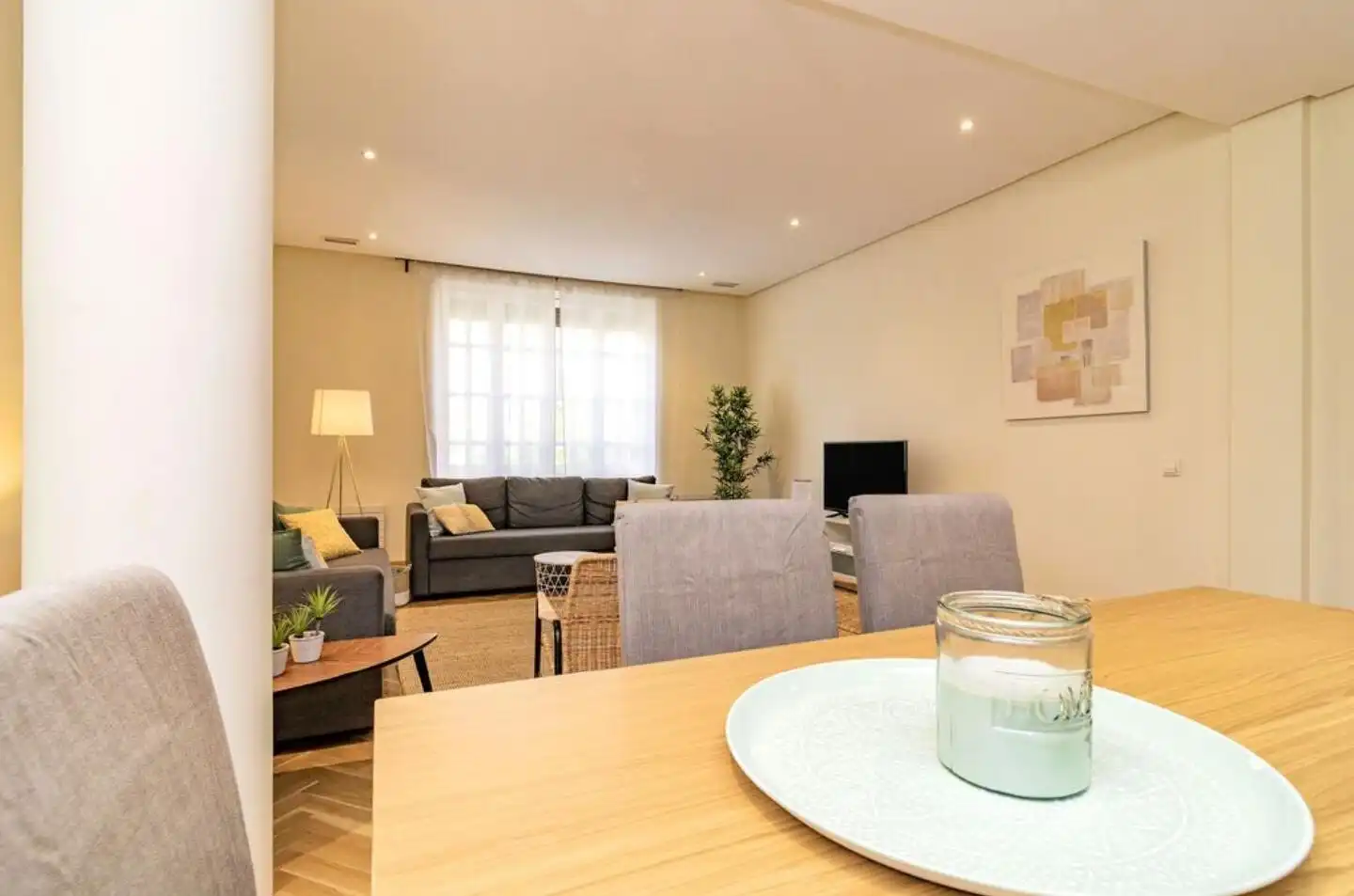 Living room of Flat for rent in  Madrid Capital