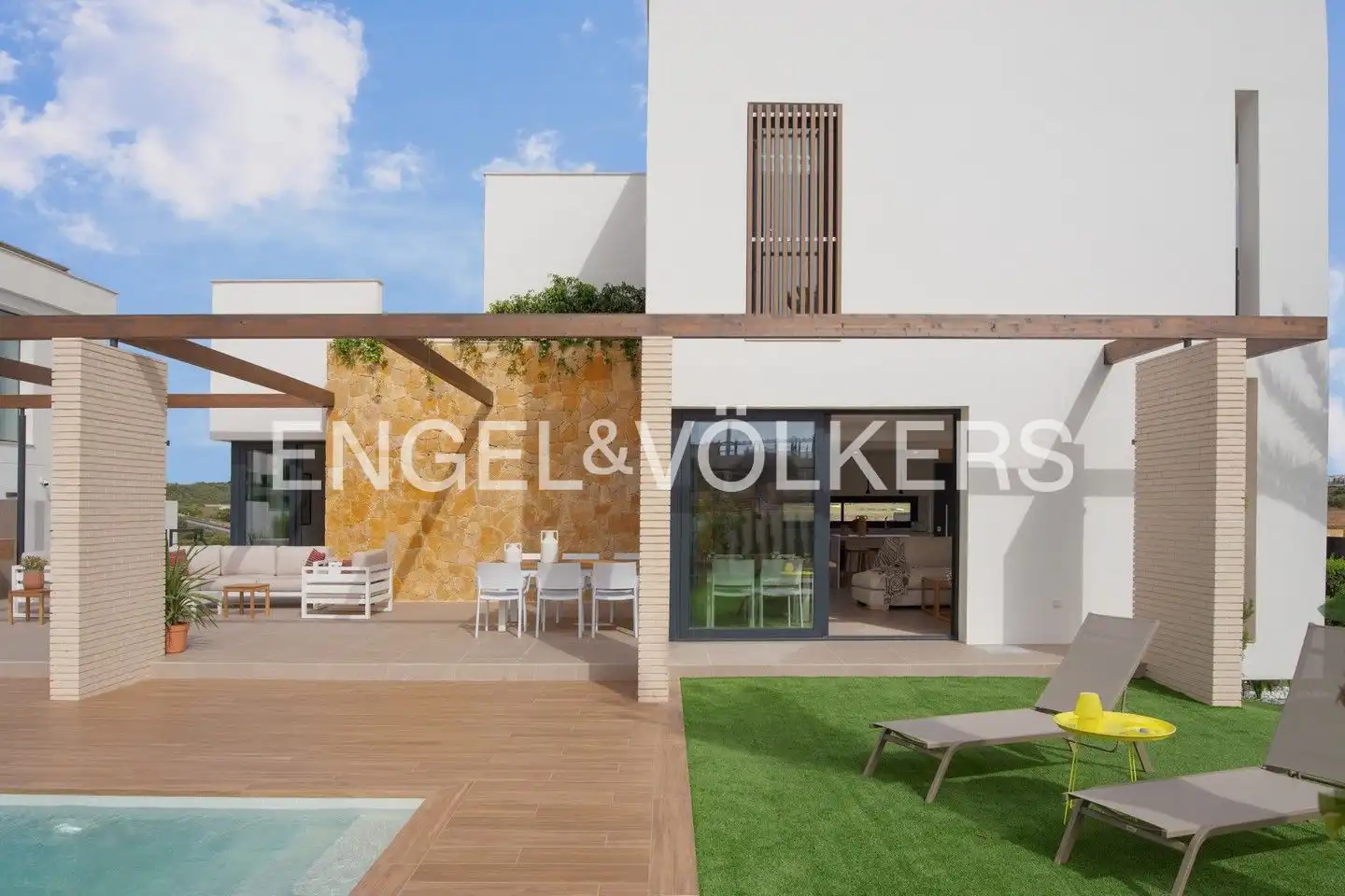 Terrasse von Country house zum Verkauf in Orihuela mit Klimaanlage, Heizung und Privatgarten