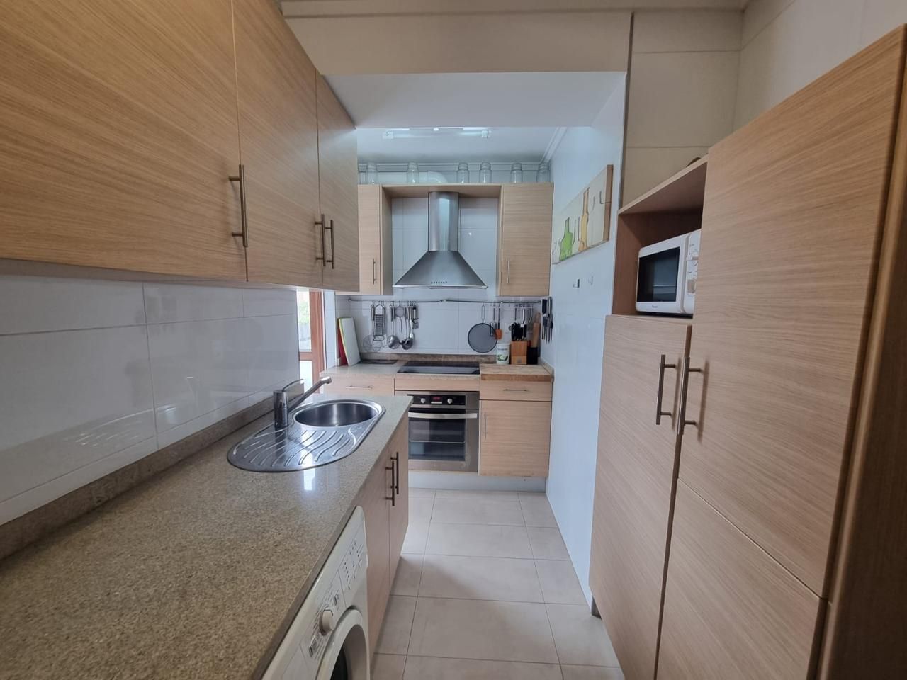 Kitchen of Planta baja to rent in Santander  with Furnished