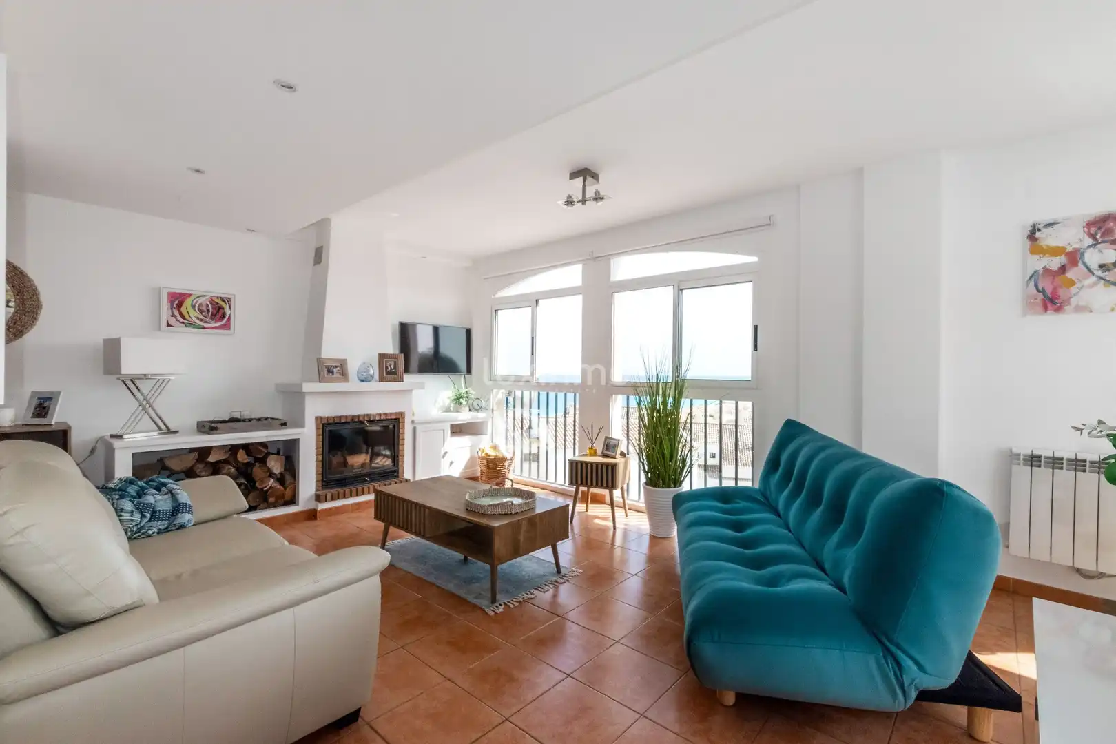 Sala de estar de Ático en venta en Altea con Aire acondicionado, Terraza y Balcón