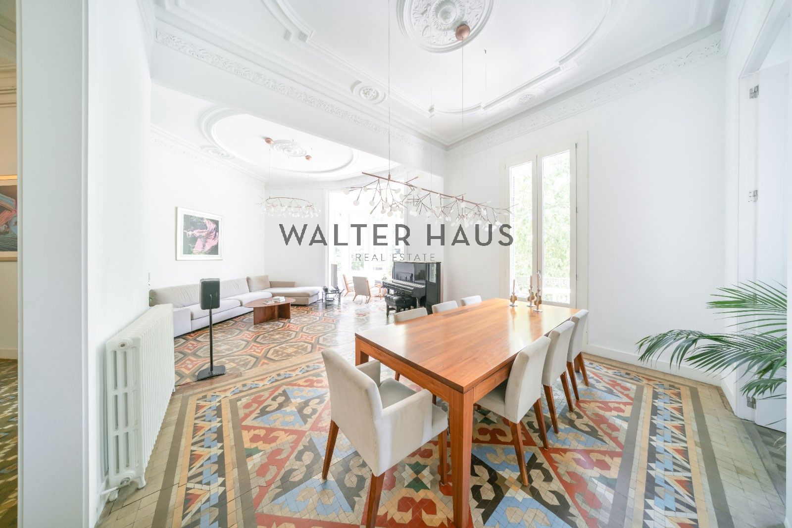 Dining room of Flat for sale in  Barcelona Capital  with Air Conditioner, Heating and Parquet flooring