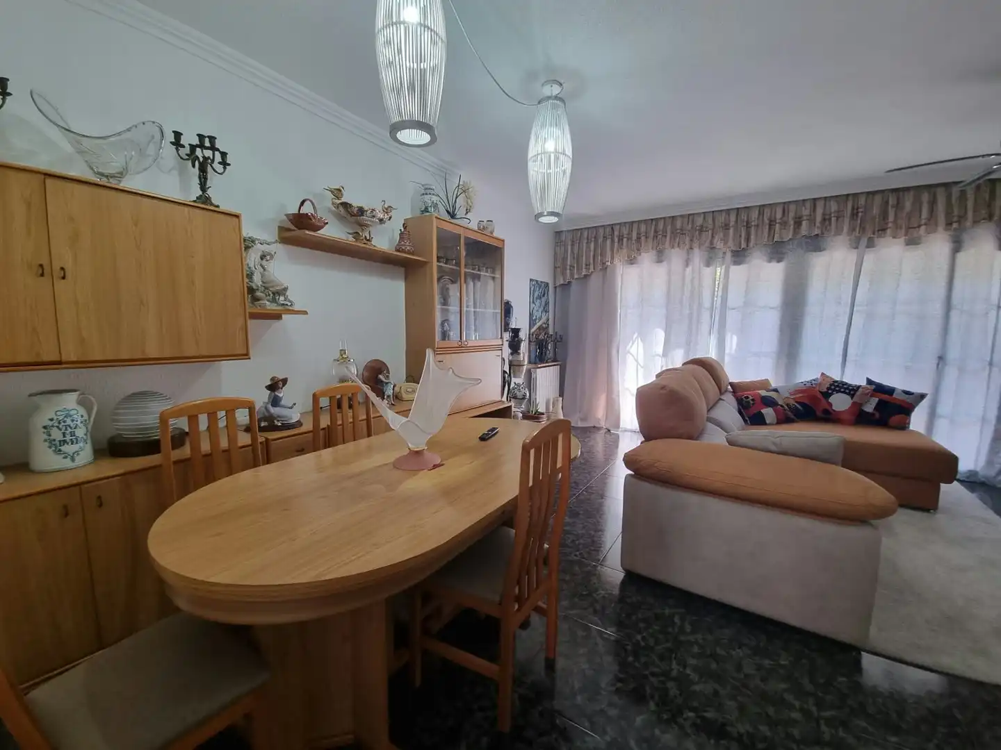 Living room of Detached homes for sale in Olot  with Heating, Furnished and Balcony