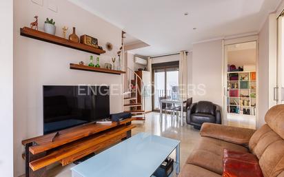 Living room of Attic for sale in  Valencia Capital  with Air Conditioner, Heating and Terrace