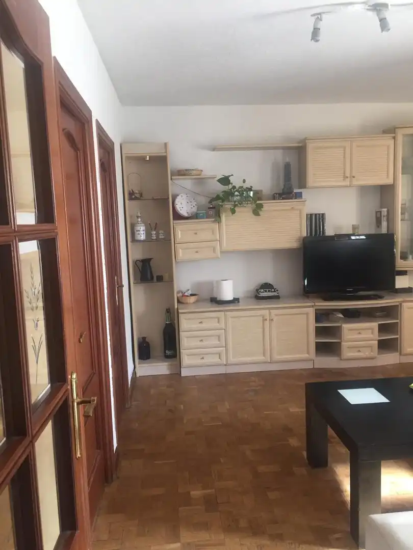 Living room of Flat for sale in Madrid  with Heating, Parquet flooring and Terrace