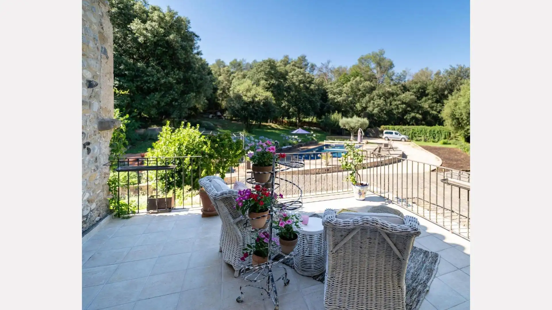 Terraza de Finca rústica en venta en Esponellà con Aire acondicionado, Calefacción y Jardín privado