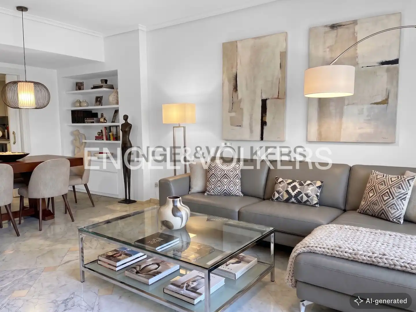 Living room of Flat for rent in  Madrid Capital  with Air Conditioner, Heating and Parquet flooring