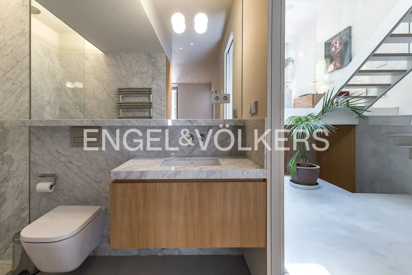 Bathroom of Houses for rent in Barcelona  with Air Conditioner, Heating and Private garden