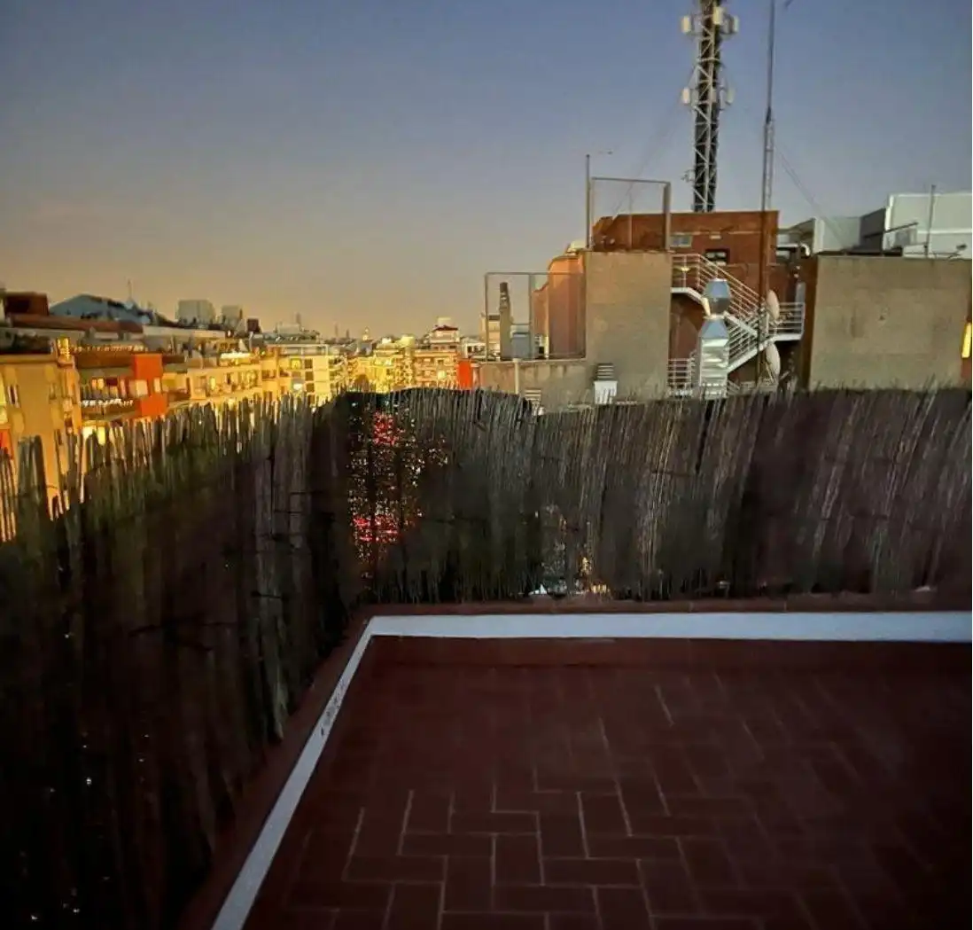 Balcony of Attic for sale in Barcelona  with Air Conditioner and Terrace