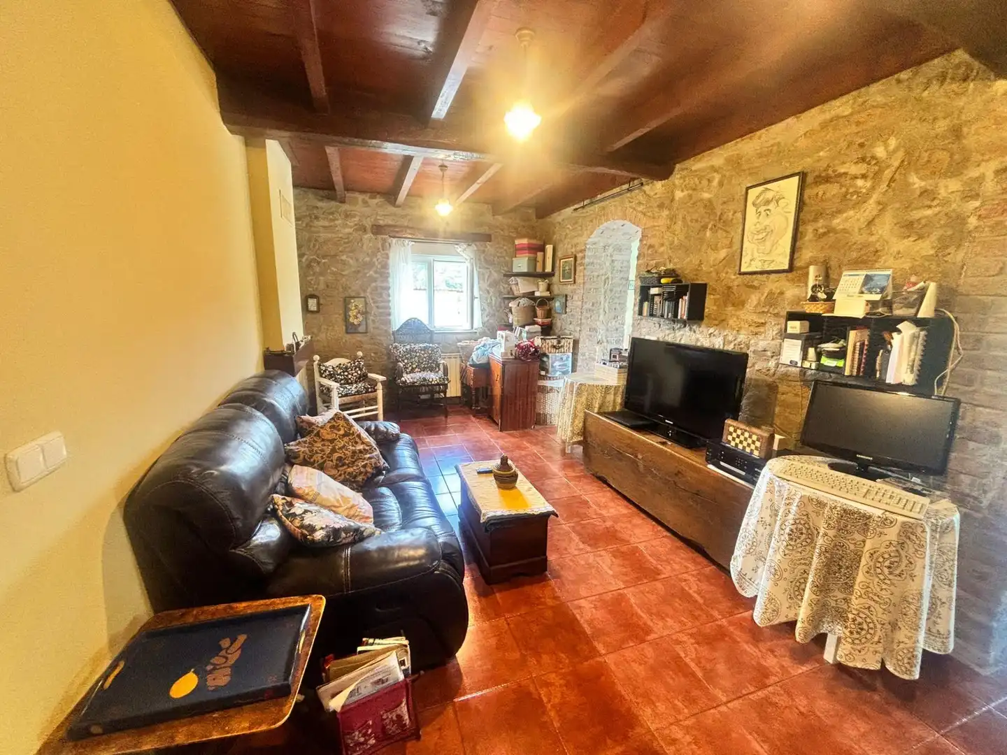 Living room of Houses for sale in Langreo  with Heating, Private garden and Terrace