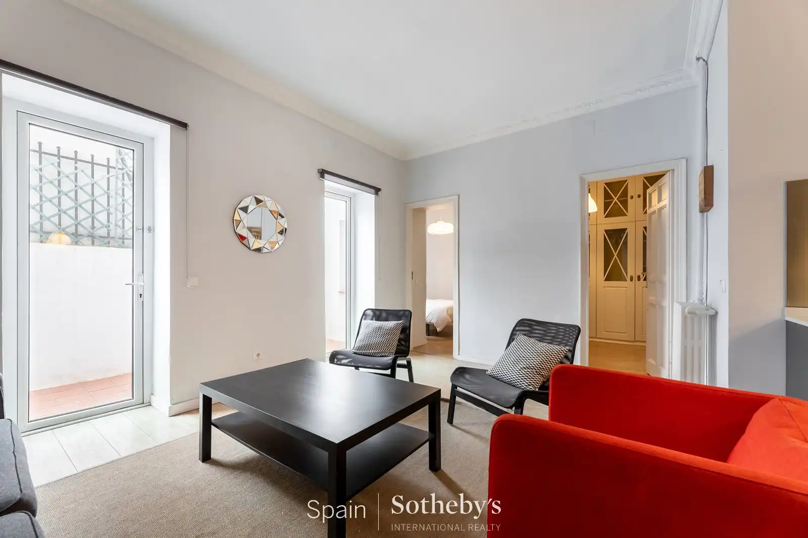 Sala d'estar de Apartament en venda en Madrid amb Aire condicionat, Calefacció i Terrassa