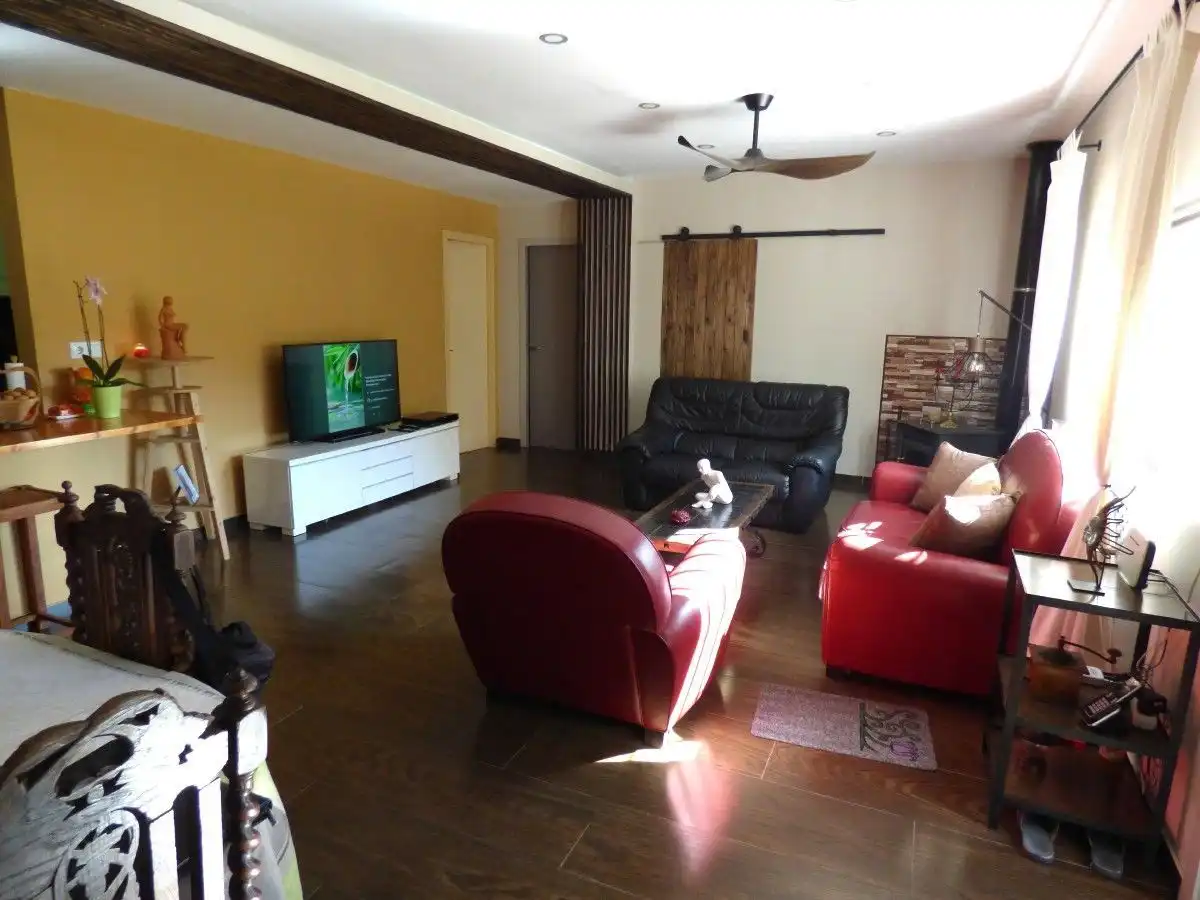Sala d'estar de Casa o xalet en venda en Orxeta amb Calefacció, Jardí privat i Terrassa